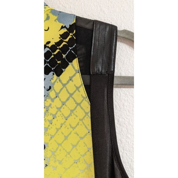 Women's JAMIE SADOCK 1/4 Zip Sleeveless Snakeskin Print Golf Dress M - Picture 11 of 14